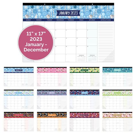 2023 Calendar Desk Calendar 11x17 Calendar Etsy Hong Kong