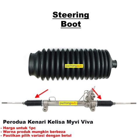 Steering Boot Getah Steering Cover Steering Rack Perodua Kenari