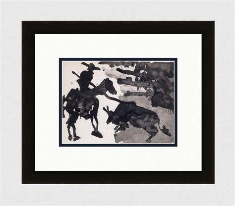 Sold Price Pablo Picasso 1961 Vintage Lithograph Fighting The Bull Framed Invalid Date Edt