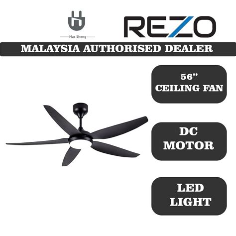 Rezo Aster Ceiling Fan LED Light DC Motor 56 Shopee Malaysia