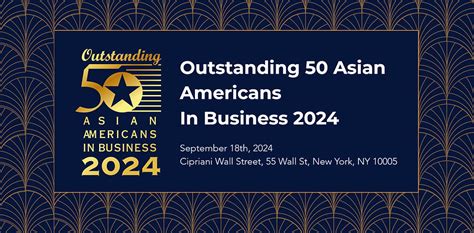 2024 Outstanding 50 Asian Americans In Business Awards Aabdc