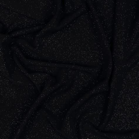 Sparkle Jersey Black Bloomsbury Square Dressmaking Fabric