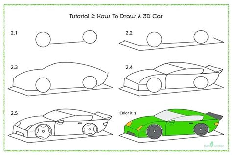 Steps How To Draw A Race Car