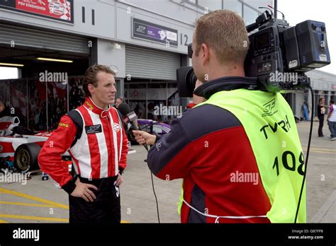 Superleague Formula Qualifying Donington Park Stock Photo Alamy