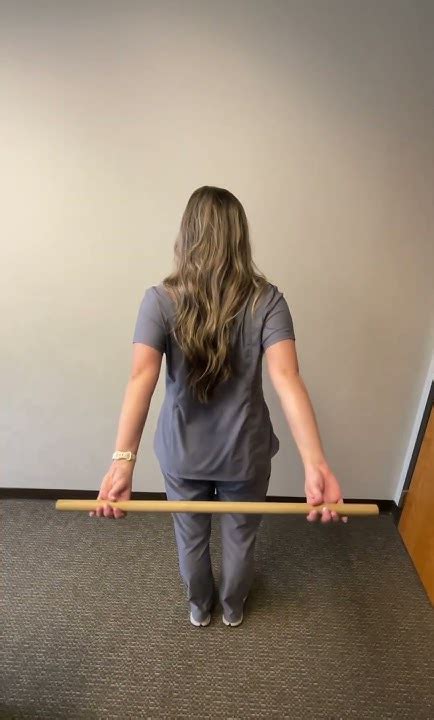 Occupational Therapy Exercises Posterior Dowel Extension Youtube