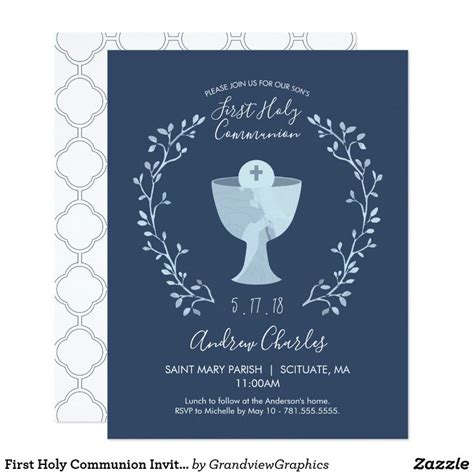 Pin on Popular First Communion Invitations