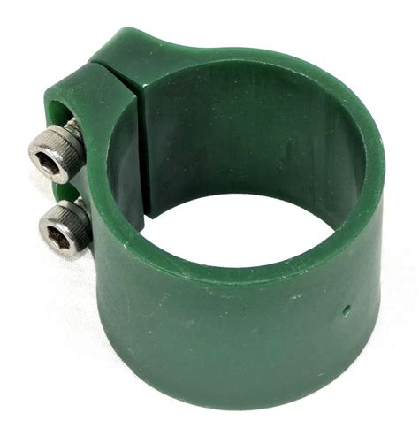 Colliers fixation poteau clôture rond 48mm Vert OOGarden