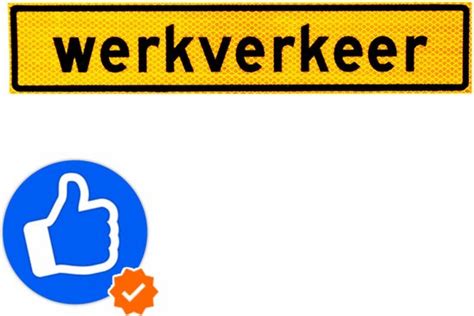 Werkverkeer Reflecterende Magneetsticker Bol