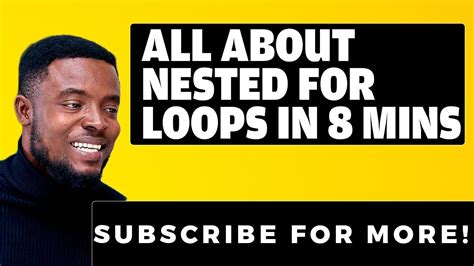 The Workflow Of Nested For Loops Youtube