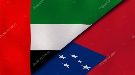 Dos estados banderas de Emiratos Árabes Unidos y Samoa Fondo de