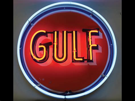 Gulf Reproduction Neon Sign Auburn Fall 2018 RM Sotheby S