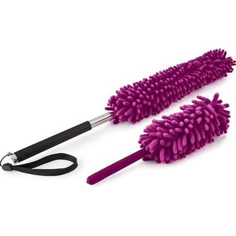 Brosse De Nettoyage Plumeau Orientable Et Flexible En Microfibre