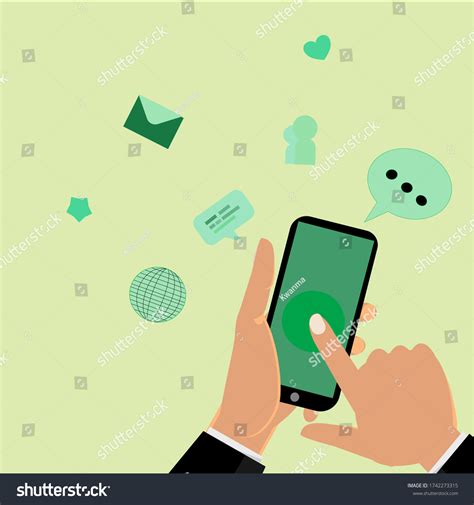 196 Someone Holding A Phone Stock Vectors And Vector Art Shutterstock