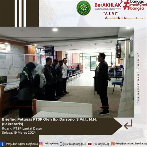 Briefing Rutin PTSP Berikan Pelayanan Terbaik