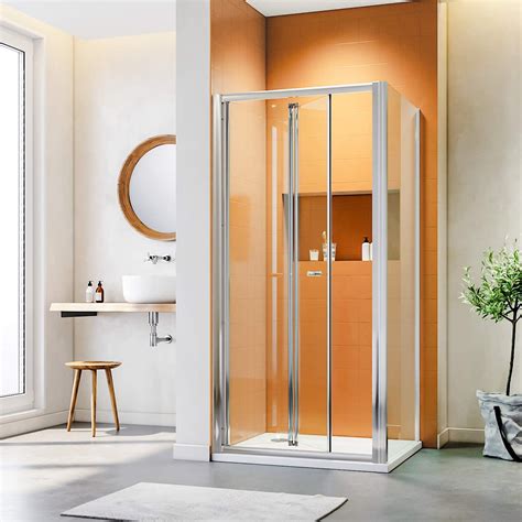 Sally Tempered Glass Frameless Hinge Shower Bathtub Cabinet Door Shower