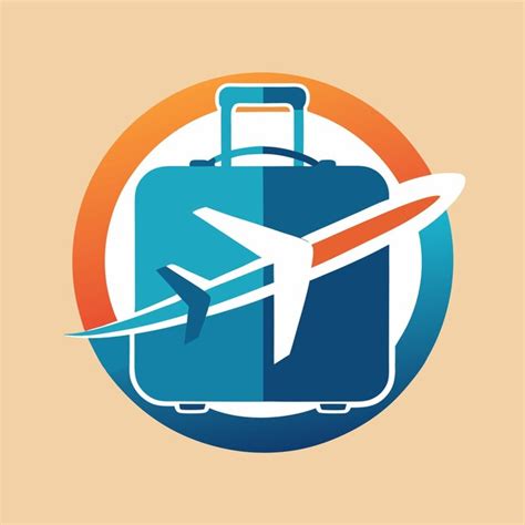 Suitcase And Airplane Travel Vector Logo Design A Sleek And Modern