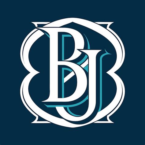 Logotipo De Letra BJ Design Criativo BJ Monograma Logotipo Conceito