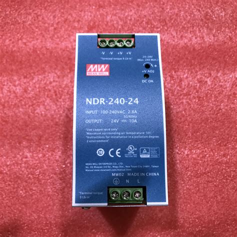 MEAN WELL NDR 240 24 NDR 240 48 240W Single Output Industrial DIN RAIL