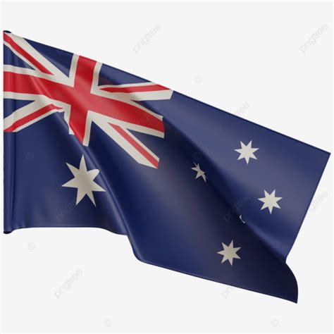 Australia Flag Waving Transparent Australia Flag With Pole Australia