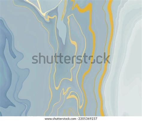 Abstract Light Blue Gold Marble Background Stock Vector (Royalty Free ...