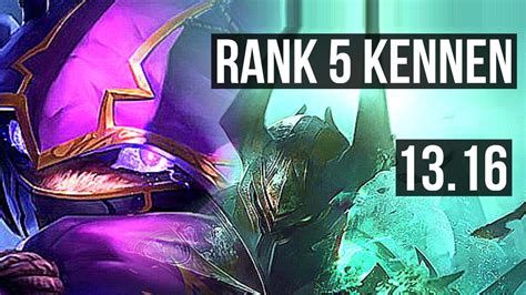 KENNEN Vs MORDE TOP Rank 5 Kennen 4 1 6 NA Challenger 13 16