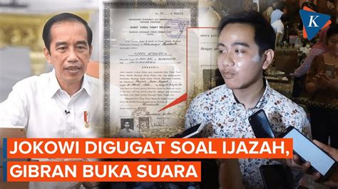 Gibran Tanggapi Gugatan Ijazah Palsu Presiden Jokowi YouTube