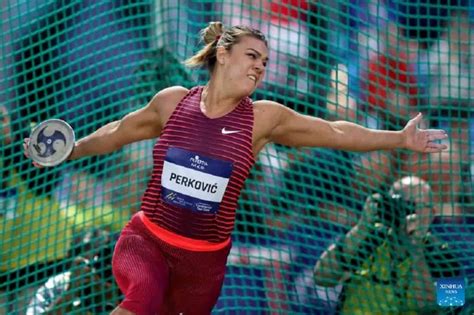 Perkovic delights home fans with a win in the women’s discus throw in ...