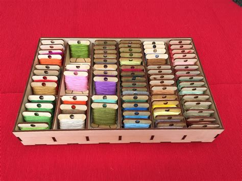 Wooden Floss Bobbins Embroidery Thread Holder Floss Bobbins Etsy