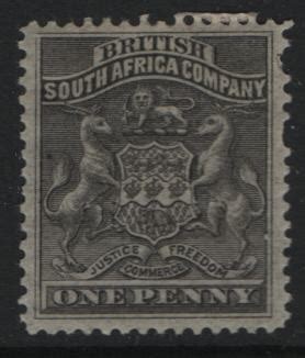 Rhodesia 2 Hinged 1890 94 Coat Of Arms Africa Rhodesia General