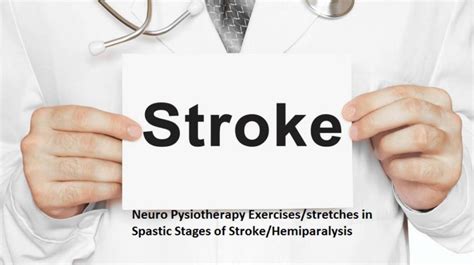 Neuro Pysiotherapy Exercises/stretches in Spastic Stages of Stroke ...