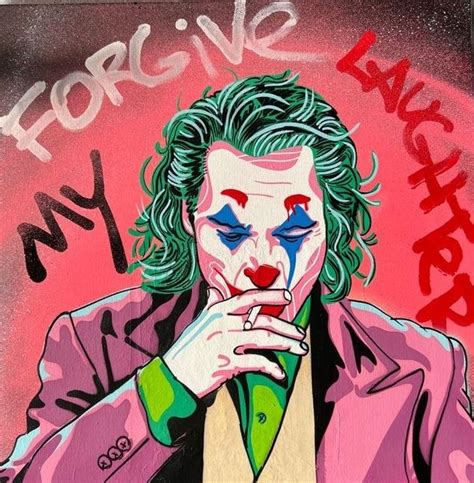 Joker Jamie Lee Acrylic Spray Paint On Canvas Artofit