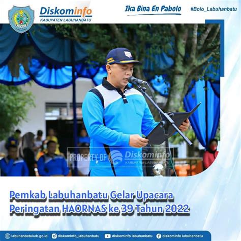 Pemkab Labuhanbatu Gelar Upacara Haornas Ke 39 Tahun Sinkap