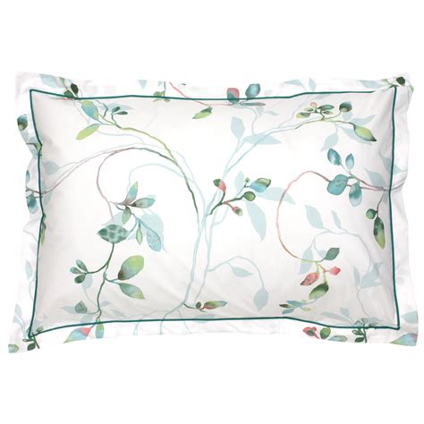 Taie D Oreiller X Cm Percale Coton Flaner Vert Jade Leroy Merlin