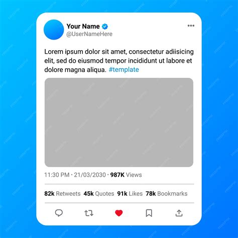 Premium Vector | Twitter social media realistic tweet mockup design ...