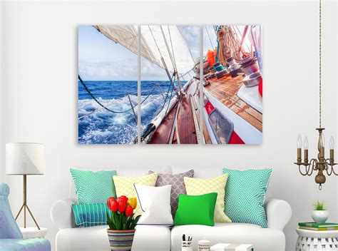 Yacht Canvas Art Canvas Wall Art Yacht Wall Decor Yacht Wall Etsy