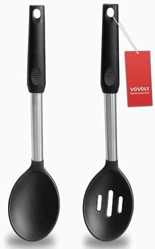 Amazon Silicone Cooking Spoons Heat Resistant Large Silicone