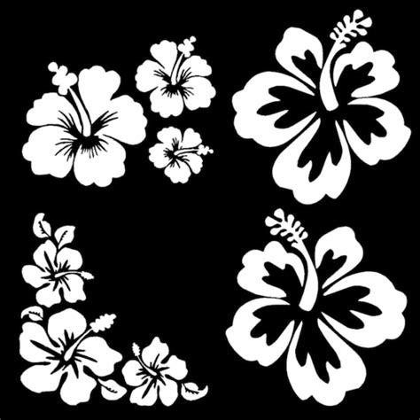 Hibiscus Decals Etsy