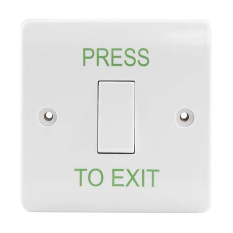 Access Control White Exit Button