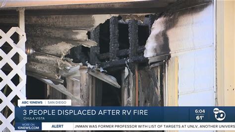 Cat Dead Three Displaced After Fire At A Chula Vista Mobile Home