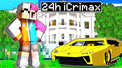 Ich SPIELE 24 Stunden ICrimax In Minecraft RP YouTube