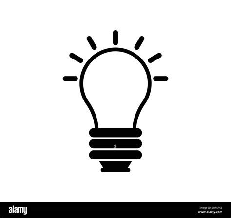 light bulb icon illustrated in vector on white background Stock Vector ...