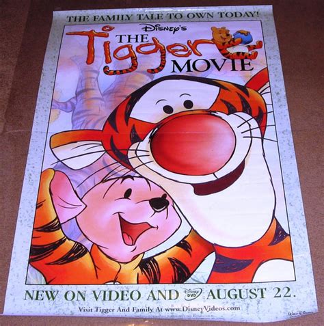 The Tigger Movie Movie Poster 27x40 Used Disney Ken Sansom Frank Wel