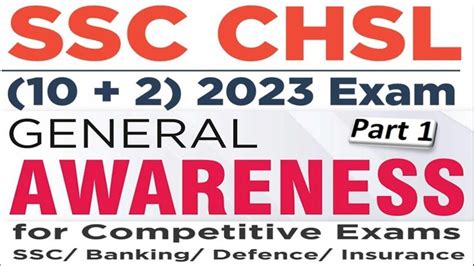 Ssc Chsl General Awareness Mcqs Objective Question Answers For Ssc