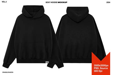 Boxy Hoodie Mockup Behance