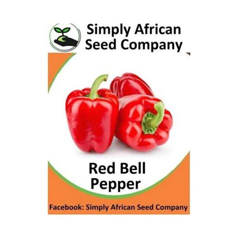 Red Bell Pepper Seeds - Simply African Seed Company