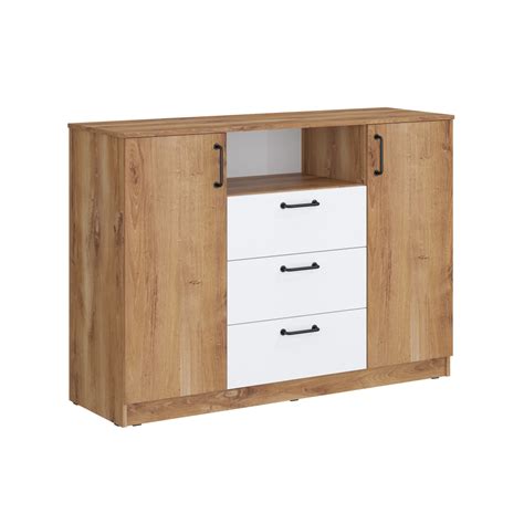 Купить Комод 1400 Сеул (дуб кельтик/белый), МФ 1+1 по самой выгодной ...