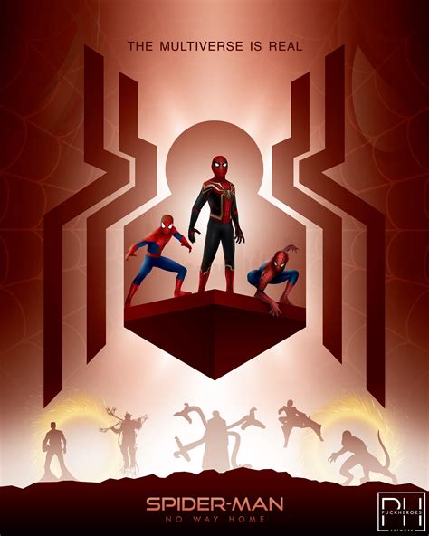 Spider Man No Way Home Multiverse Minimalist Poster Art X Print Etsy