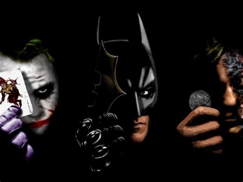 Batman The Joker Two Face Harvey Dent Art Hd Wallpaper Batman Joker