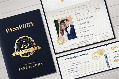 Passport Wedding Invitation Passport Wedding Passport Wedding