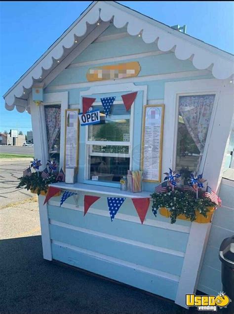 CUTE Turnkey Ready Snow Cone Shack Used Shaved Ice Concession Stand